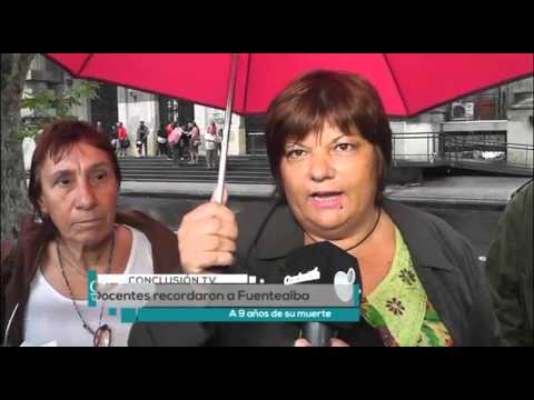 Docentes rosarinos recordaron a Fuentealba