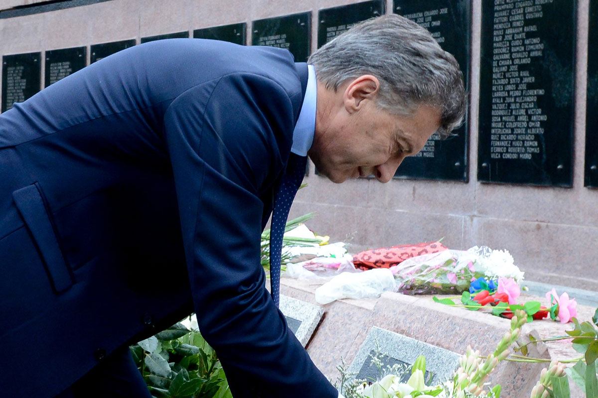 Macri encabezó acto de conmemoración a los caídos
