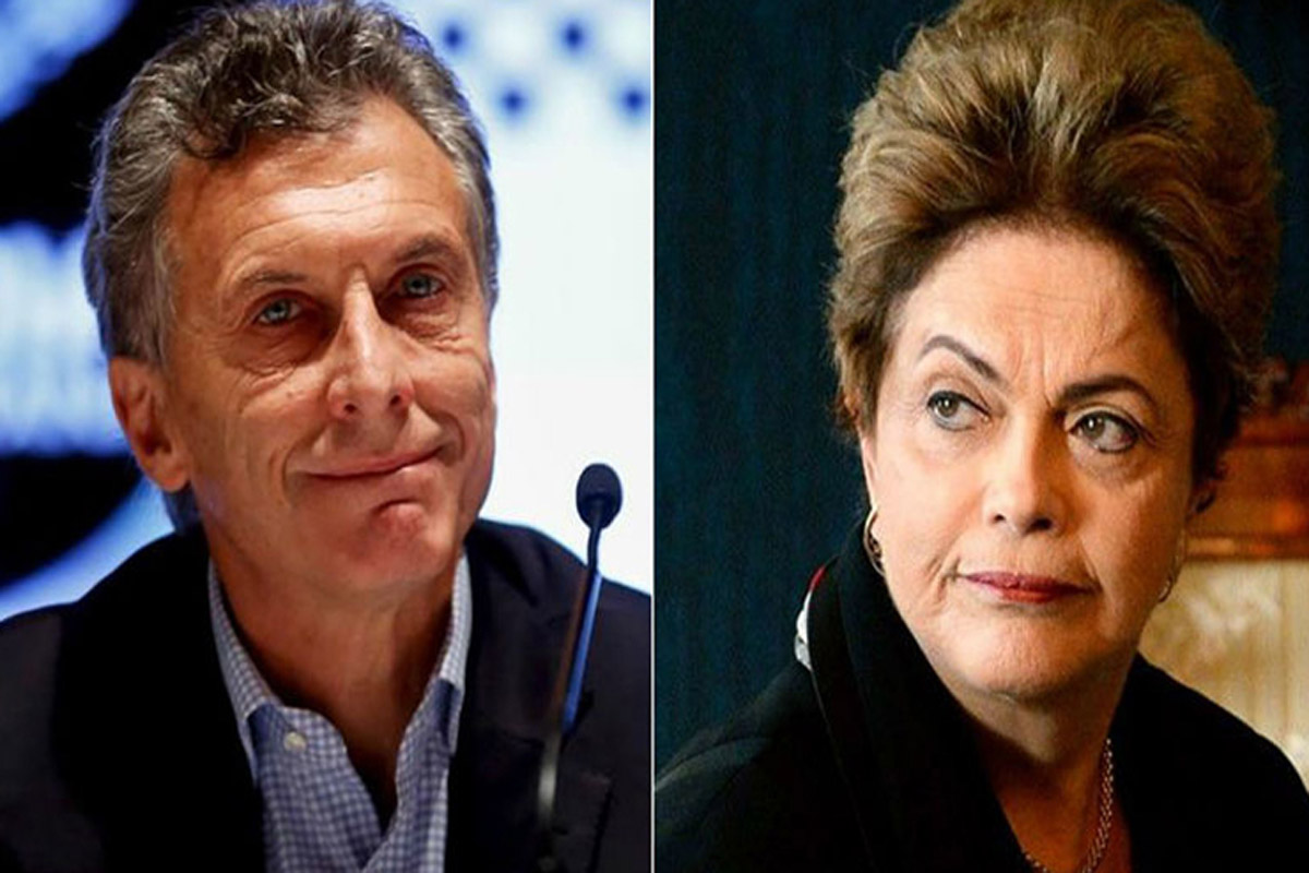 Macri habló con Rousseff y le comunicó la preocupación por la crisis en Brasil
