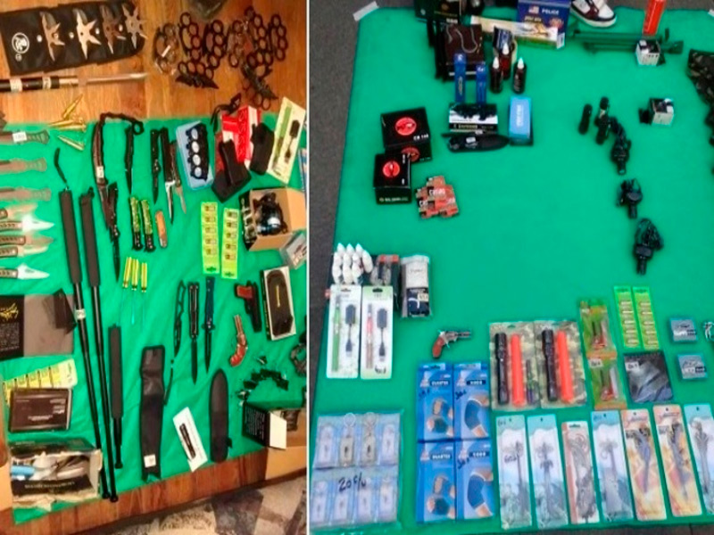 Mantero detenido por vender armas blancas y picanas