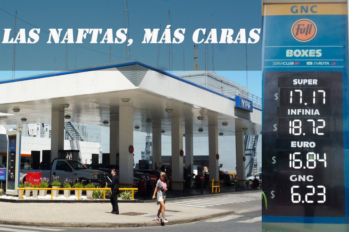 Aumentaron combustibles y en Rosario un litro ya cuesta $17