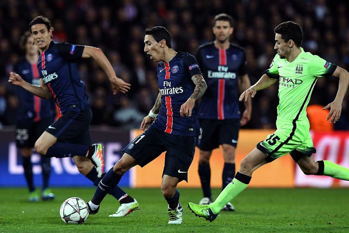 El PSG de Di María igualó 2 a 2 ante Manchester City