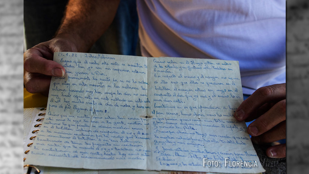 Cartas de guerra… la carta que un ex combatiente de Malvinas envió a su familia desde el campo de batalla