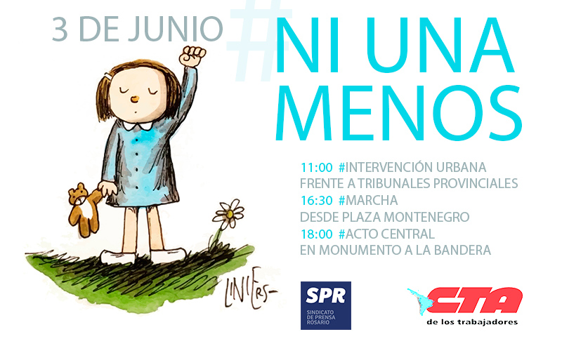 El Sindicato de Prensa convoca a marchar por #NiUnaMenos