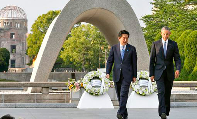 Obama en histórica visita a Hiroshima pide un mundo sin armas nucleares