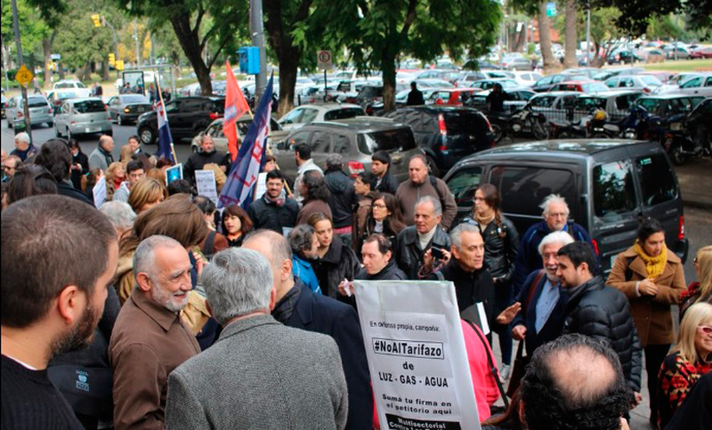 Multisectorial contra el tarifazo, en pie de guerra en Tribunales