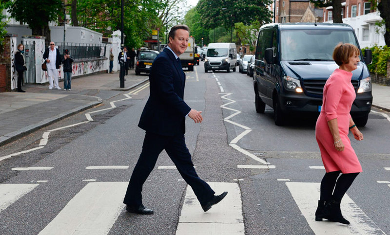 Cameron se fotografía como los Beatles en su campaña a favor de la permanencia en la UE