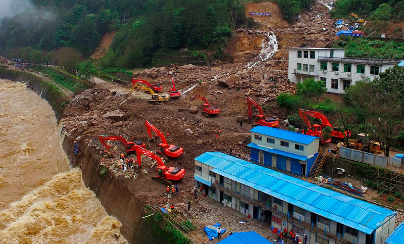 Deslizamiento de tierra en China ya dejó un saldo de 31 víctimas