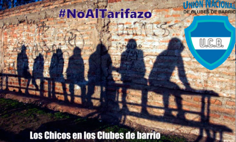 Clubes de barrio en las calles en repudio a aumento de tarifas