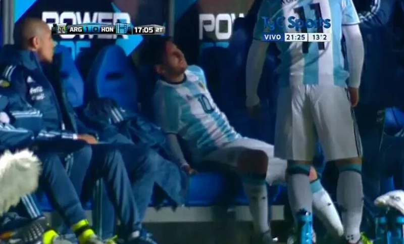 Gran susto por la lesión de Messi a una semana del debut en la Copa