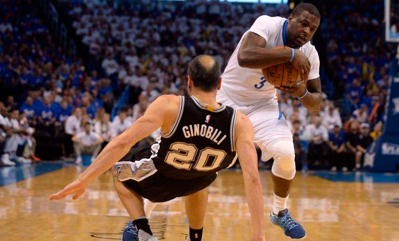 Los Thunder vencieron a los Spurs y empataron la serie del Oeste