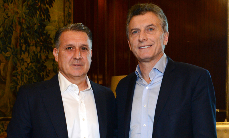 Macri recibió a Martino en previa de la Copa América