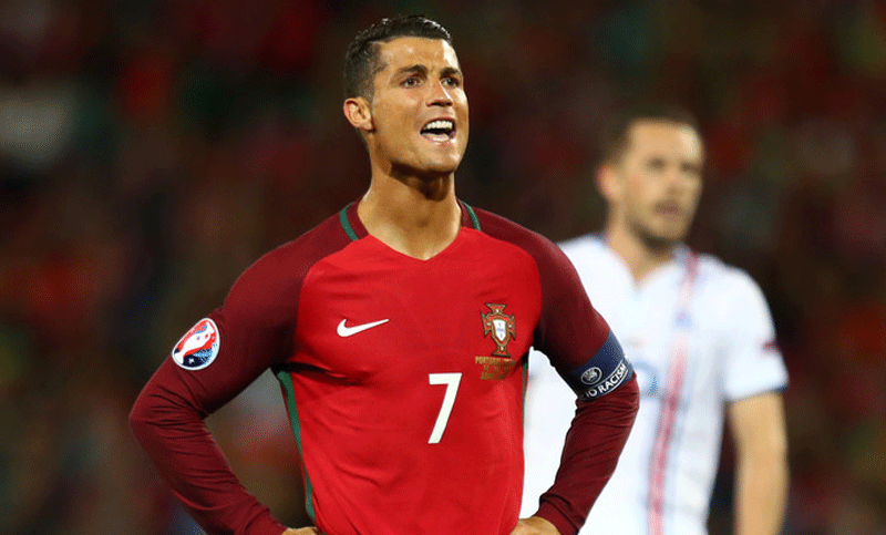 Eurocopa: Portugal, con Cristiano de arranque, igualó 1 a 1 ante Islandia