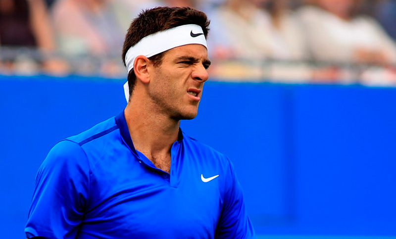 Tenis: Del Potro cayó ante Isner y quedó afuera en Queen’s