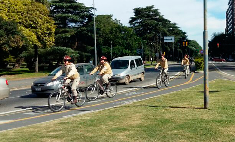 La Guardia Urbana Municipal incorporó patrullajes en bicicleta