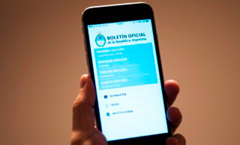 El Gobierno lanzó una aplicación para acceder al Boletín Oficial desde el móvil