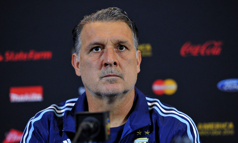 Martino, tras el entrenamiento en Boston: «Messi seguramente será titular»