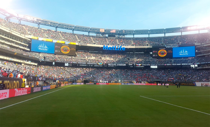 Argentina llegó al estadio de la final ante Chile con equipo confirmado