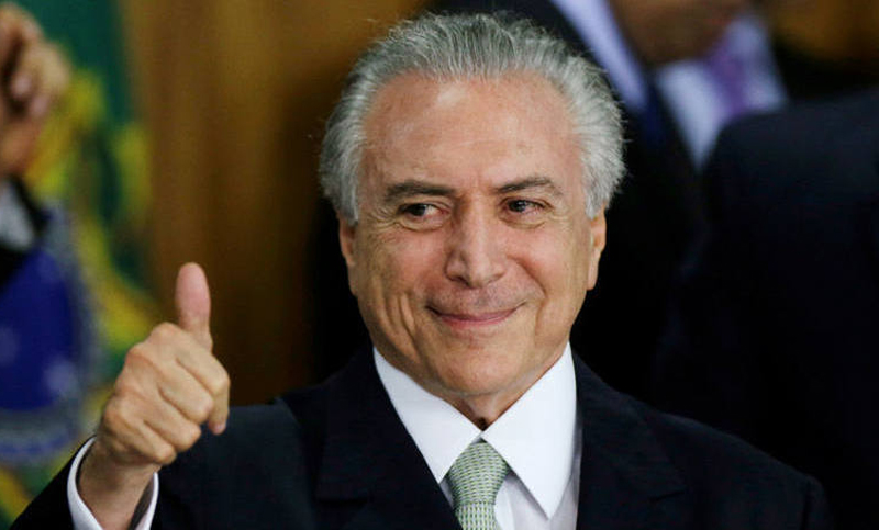 Brasil: Temer dijo que tiene previsto salir a buscar inversiones por el mundo