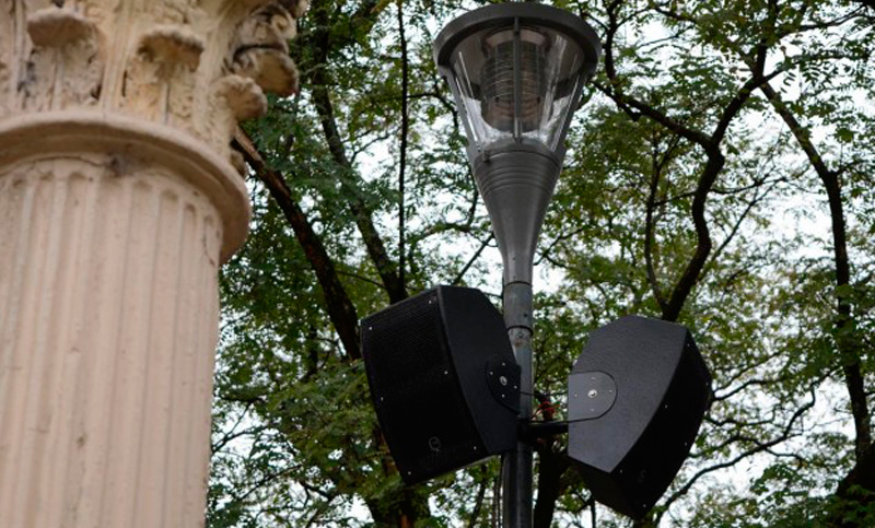 El lago del parque de la Independencia cuenta con nuevo sistema de sonido