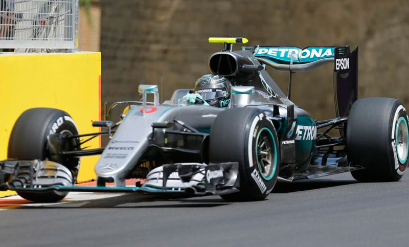 Nico Rosberg logró la pole position del GP de Europa