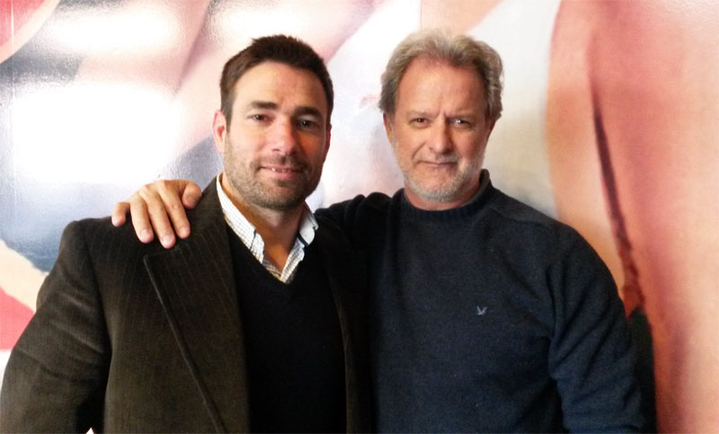Helguera con su entrenador y amigo, Luis