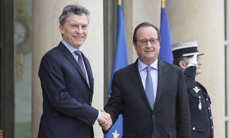 Macri se reunió con Hollande para avanzar en acuerdo comercial