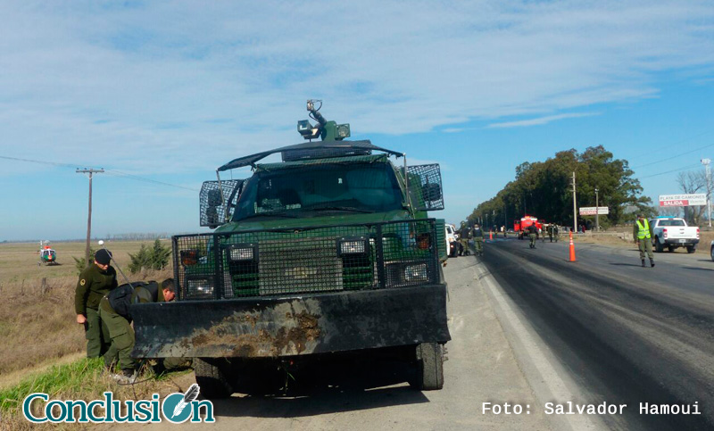 Gran desembarco de gendarmes en cordón industrial por protesta de transportistas