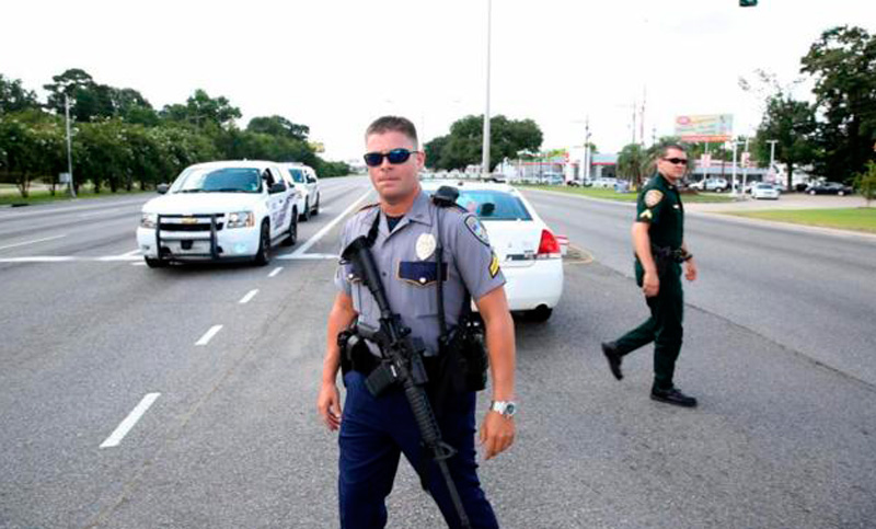 Tres policías fueron baleados en Baton Rouge, Luisiana