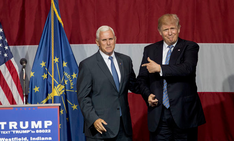 Trump anunció que su candidato a vicepresidente será el gobernador de Indiana Mike Pence