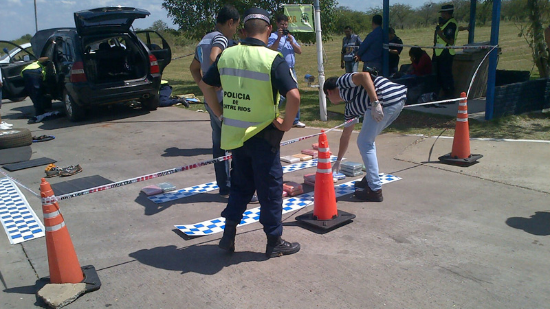 Secuestraron 17 kilos de cocaína en el sur de Entre Ríos