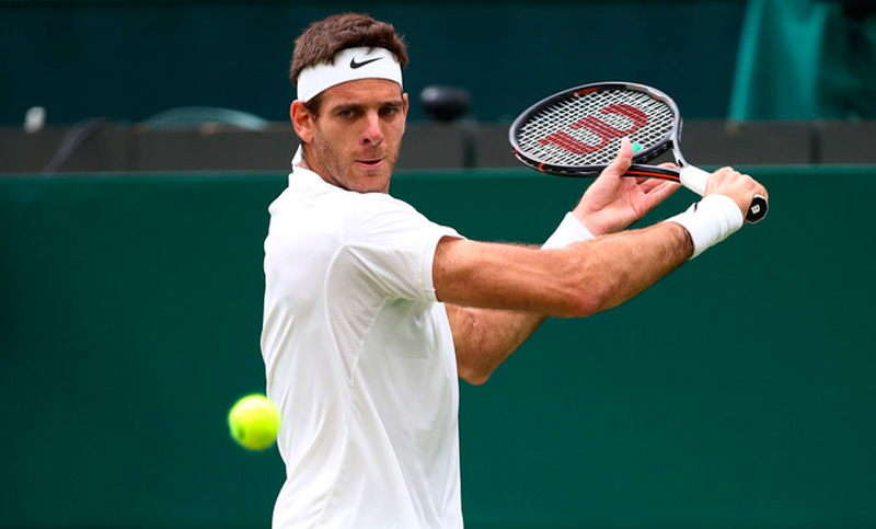 Del Potro perdía ante Pouille, pero la falta de luz postergó el partido