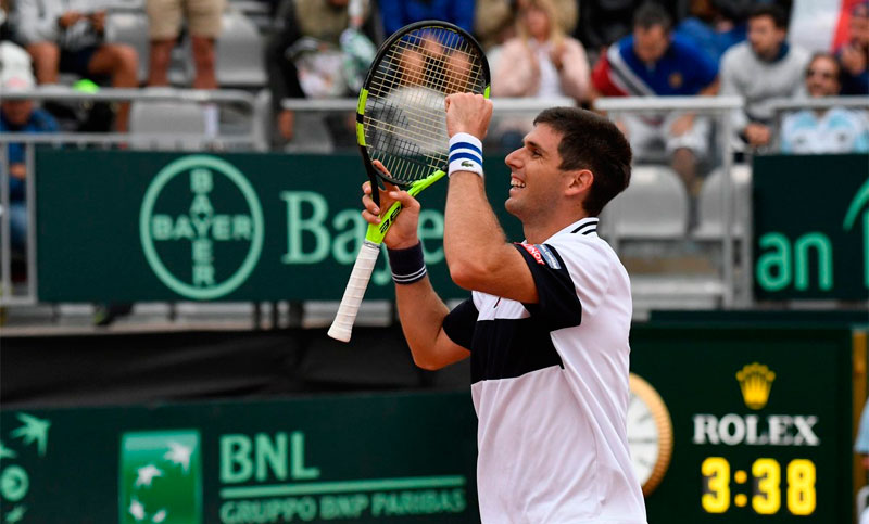Delbonis le dio a Argentina su pasaje a las semifinales de la Copa Davis
