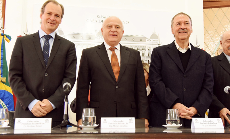 Lifschitz, Schiaretti y Bordet, juntos por la región Centro