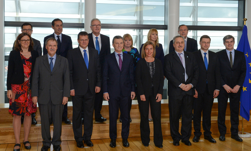 Macri se reunió en Bruselas con las autoridades de la Unión Europea