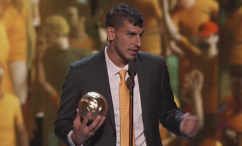 Guzmán ganó el balón de oro mexicano por una notable atajada