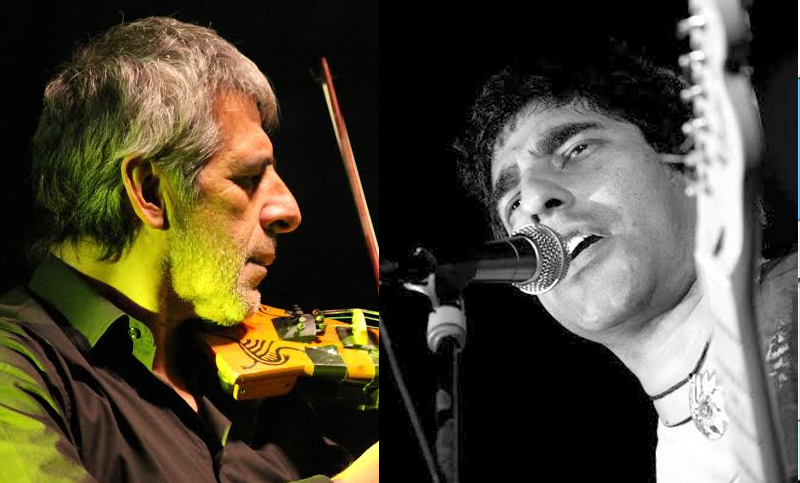Demi y Peteco Carabajal juntos en la Peña en el Galpón de la Música