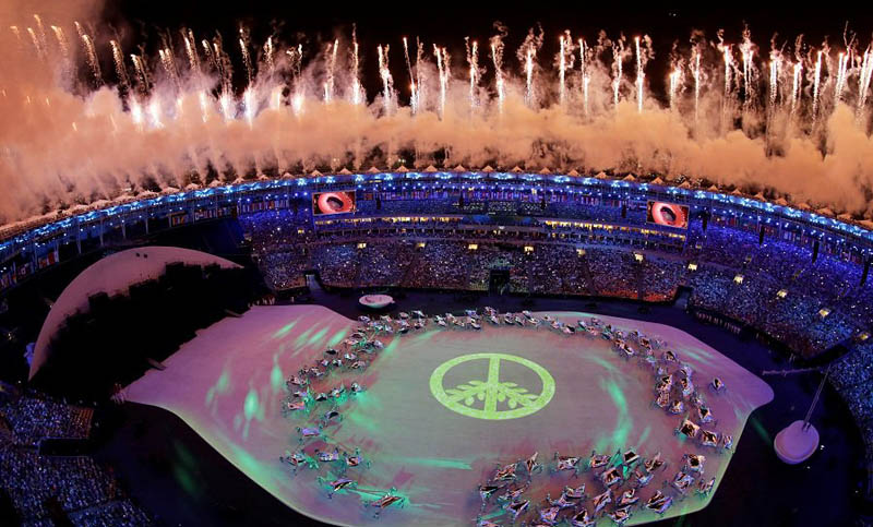 Gran colorido en el acto inaugural de los juegos olímpicos de Río 2016