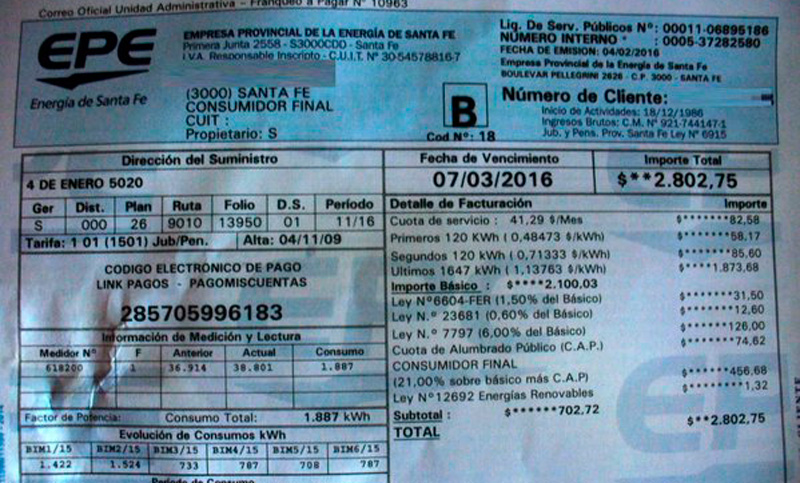 Consumidores recomiendan no pagar las facturas de luz