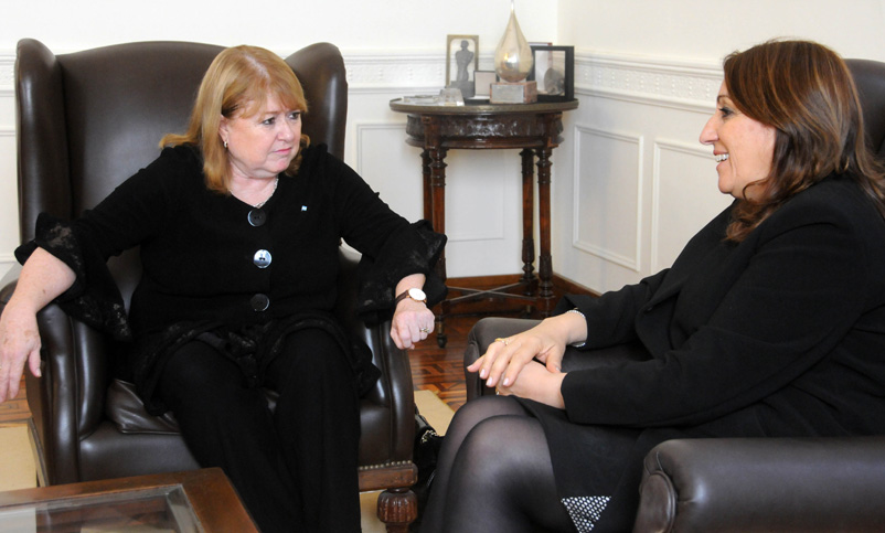 La intendenta Mónica Fein recibió a la canciller Susana Malcorra