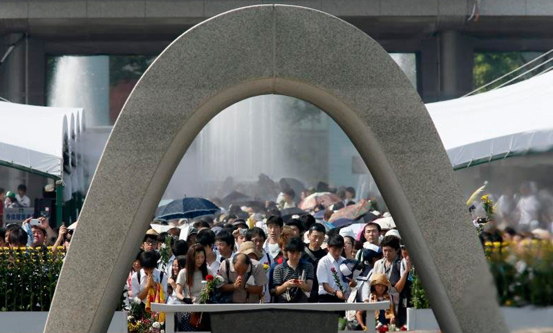 Japón conmemora el bombardeo atómico en Hiroshima