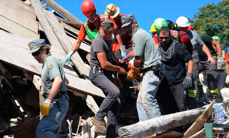 Terremoto en Italia: hay 267 muertos y unas 387 personas están heridas
