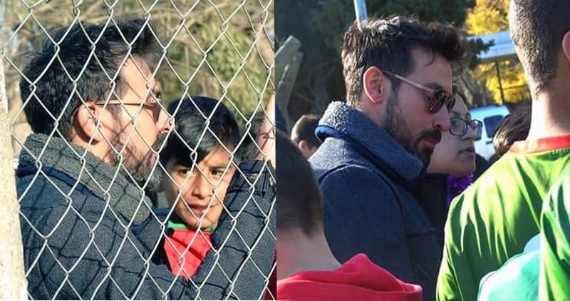 Visita de lujo: el Pocho Lavezzi presenció el triunfo de Coronel Aguirre