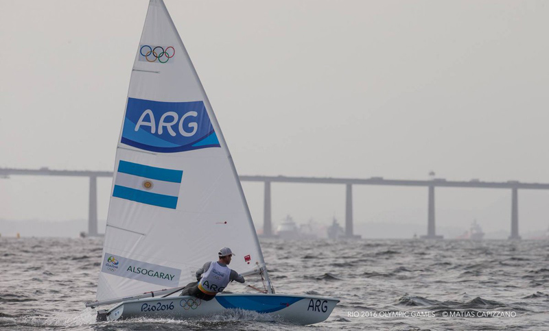 Julio Alsogaray quedó primero en la división Laser
