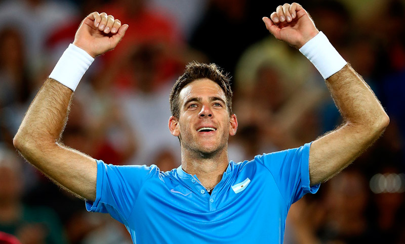 ¡Enorme! Juan Martín Del Potro despachó a Bautista Agut y jugará ante Rafa Nadal