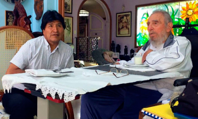 Evo Morales se reunió en La Habana con un Fidel Castro «lúcido como siempre»