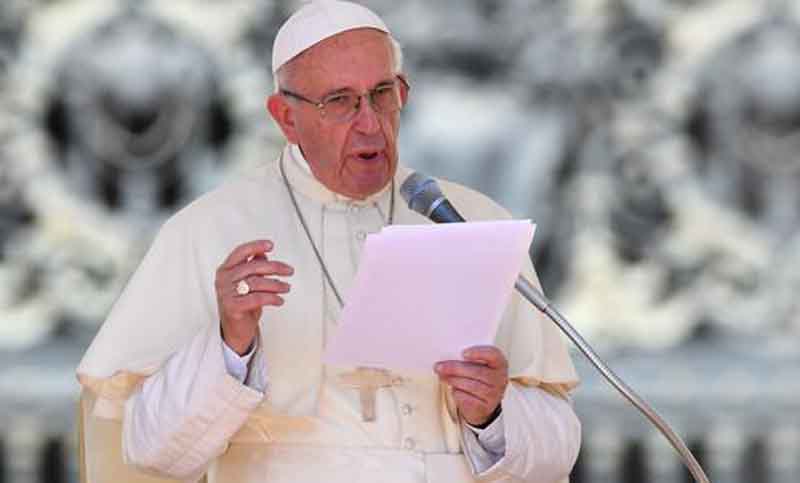 El papa Francisco fomenta un pacto mundial para lograr un nuevo modelo económico