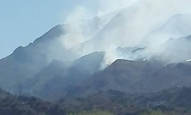 San Luis: intentan atacar el único foco de fuego activo que queda