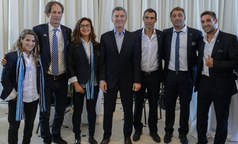 Mauricio Macri recibió a los deportistas argentinos y hubo rosarinos presentes