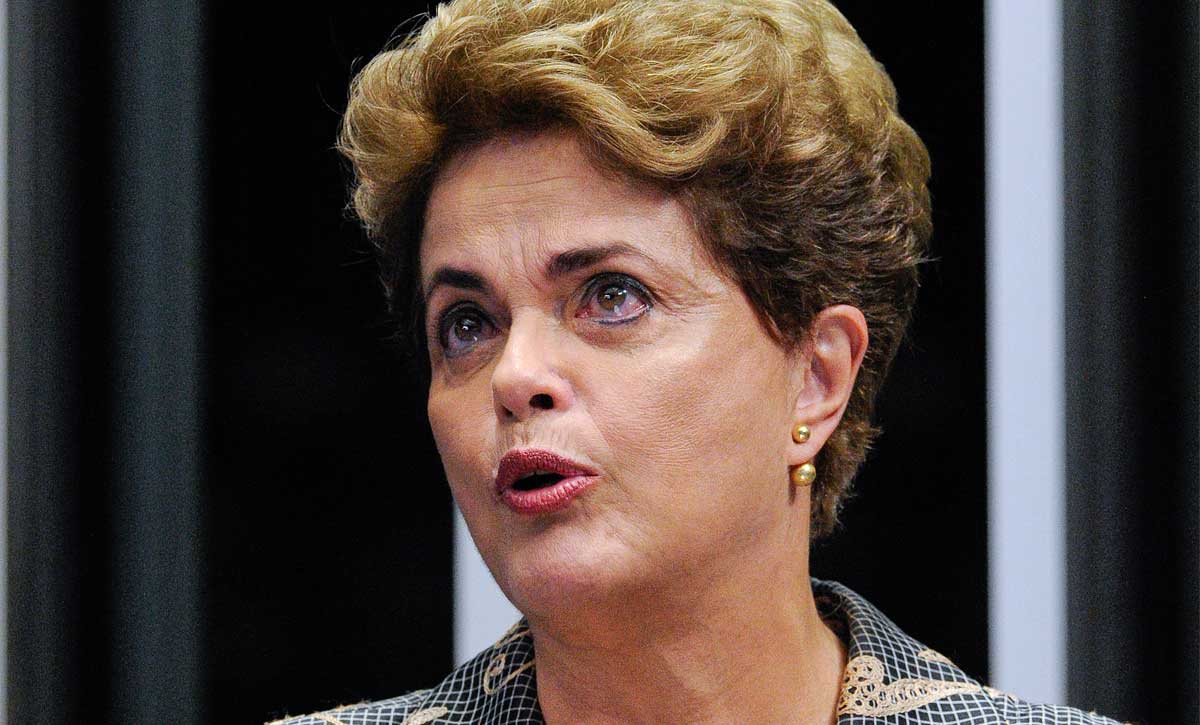 La imagen de Dilma Rouseff en el momento de ser destituida por el Senado de Brasil (Telam)